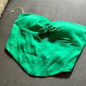 Green Corset Top